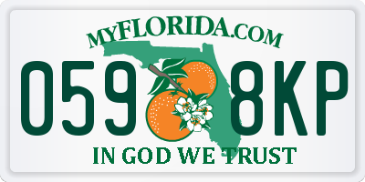 FL license plate 0598KP