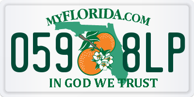 FL license plate 0598LP