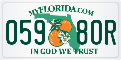 FL license plate 0598OR