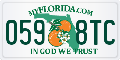 FL license plate 0598TC