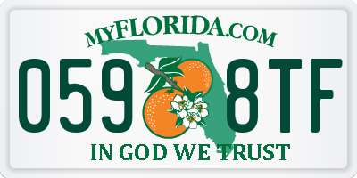 FL license plate 0598TF