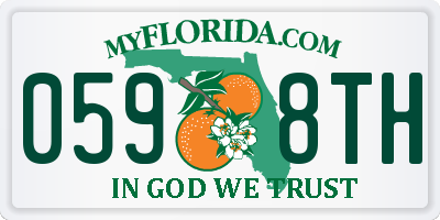 FL license plate 0598TH