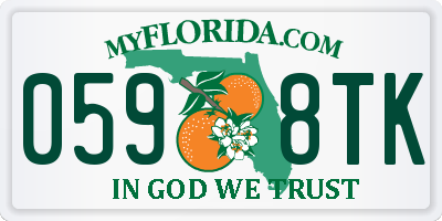 FL license plate 0598TK