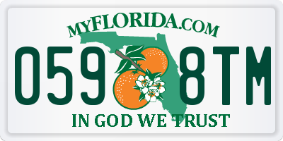 FL license plate 0598TM
