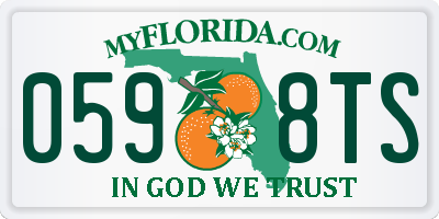 FL license plate 0598TS