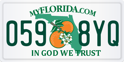 FL license plate 0598YQ