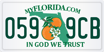 FL license plate 0599CB
