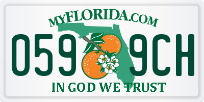 FL license plate 0599CH