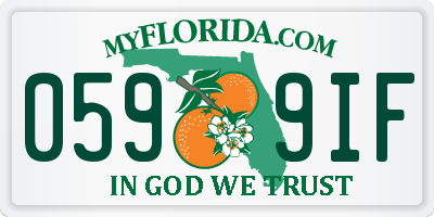 FL license plate 0599IF