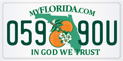 FL license plate 0599OU