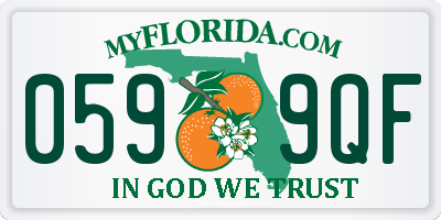 FL license plate 0599QF
