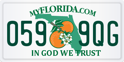 FL license plate 0599QG