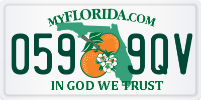 FL license plate 0599QV