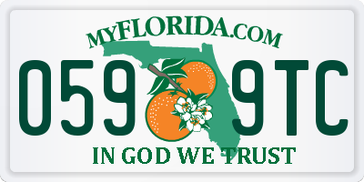 FL license plate 0599TC