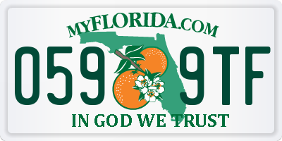 FL license plate 0599TF