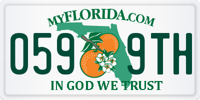 FL license plate 0599TH