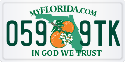 FL license plate 0599TK