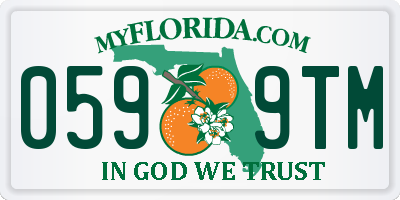 FL license plate 0599TM