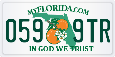 FL license plate 0599TR