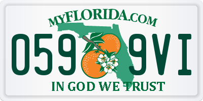 FL license plate 0599VI