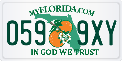 FL license plate 0599XY