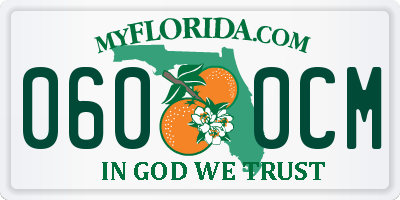 FL license plate 0600CM