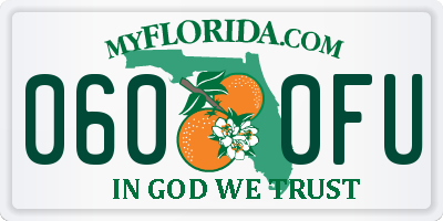 FL license plate 0600FU
