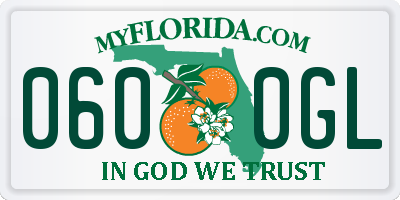 FL license plate 0600GL