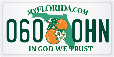 FL license plate 0600HN