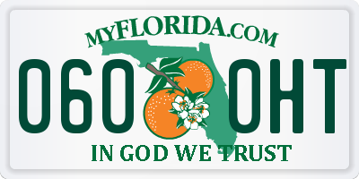 FL license plate 0600HT