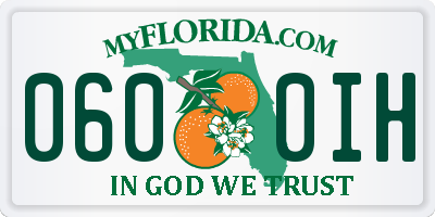 FL license plate 0600IH