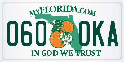 FL license plate 0600KA