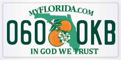 FL license plate 0600KB