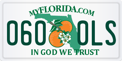 FL license plate 0600LS