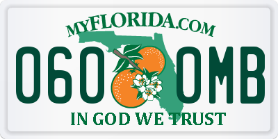 FL license plate 0600MB