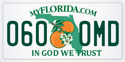 FL license plate 0600MD
