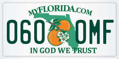 FL license plate 0600MF