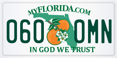 FL license plate 0600MN