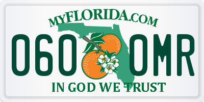 FL license plate 0600MR