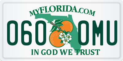 FL license plate 0600MU