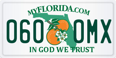 FL license plate 0600MX