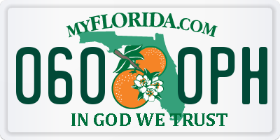 FL license plate 0600PH