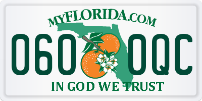 FL license plate 0600QC
