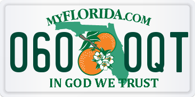 FL license plate 0600QT