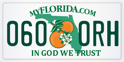 FL license plate 0600RH