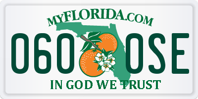 FL license plate 0600SE