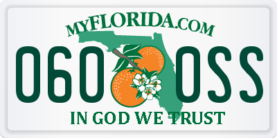 FL license plate 0600SS