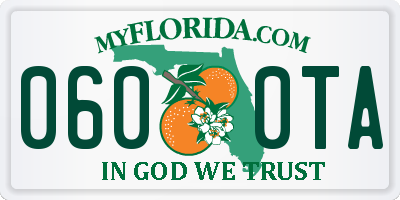 FL license plate 0600TA