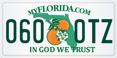 FL license plate 0600TZ