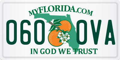 FL license plate 0600VA